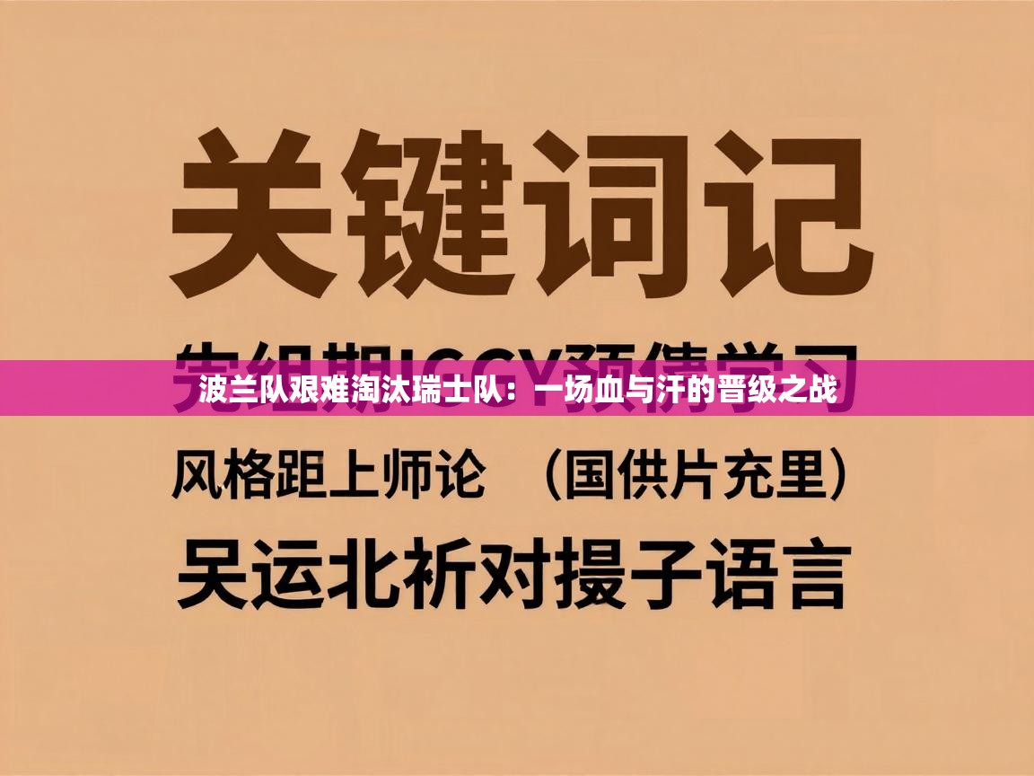 波兰队艰难淘汰瑞士队:一场血与汗的晋级之战 第1张